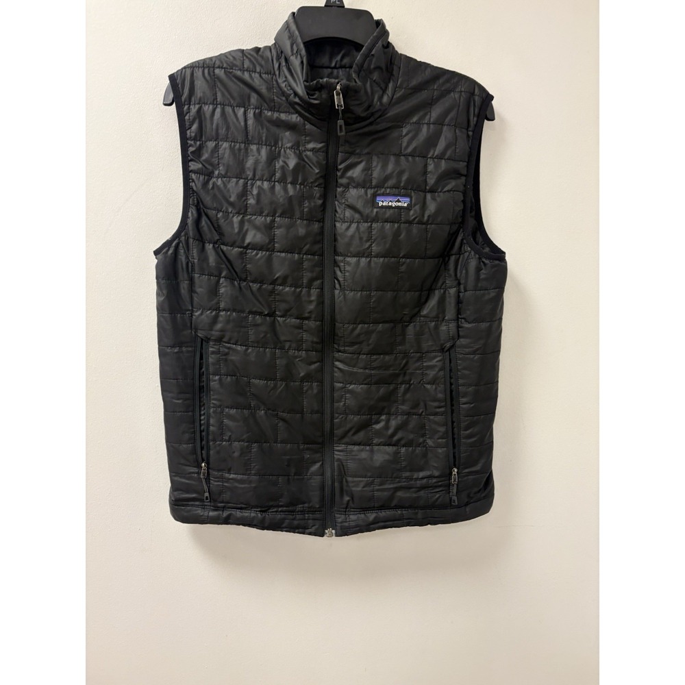 Patagonia Nano Puff Vest Men's Small Black Lightweight Insulated Full Zip